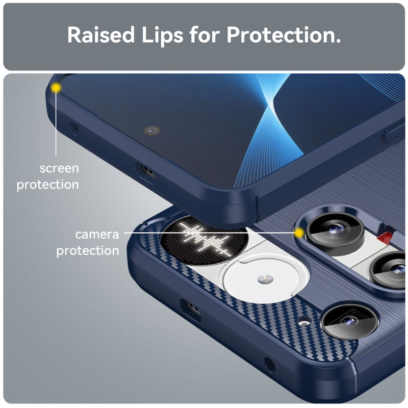 Cargue la imagen en el visor de la galería, Nothing Phone (3) - Carbon Fiber Brushed Texture TPU Phone Case - Polar Tech Australia