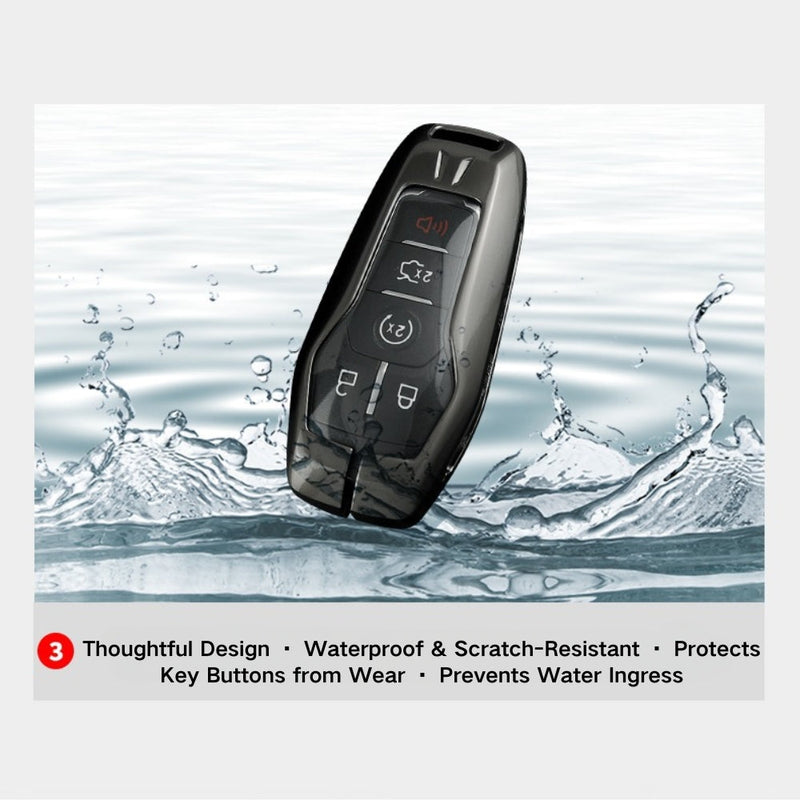 Load image into Gallery viewer, Ford Mustang Zinc Alloy Leather Car Key Fob Case Cover - Polar Tech Australia