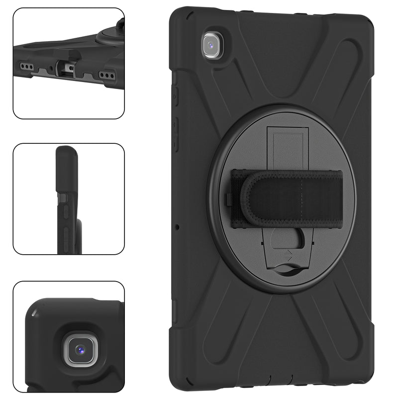 Cargue la imagen en el visor de la galería, Samsung Galaxy Tab A 10.1" 2019 (T510/T515) Heavy Duty 360 Degree Rotate Stand Hand Strap Case - Polar Tech Australia