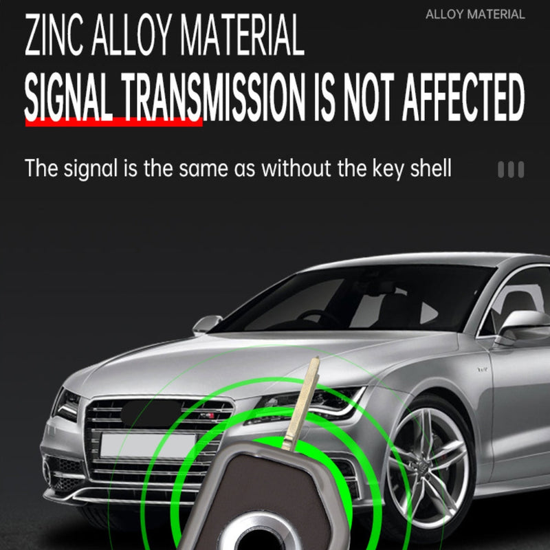 Load image into Gallery viewer, BMW Motorcycle Zinc Alloy + Leather Protection Car Key Fob Case Cover For R1200GS, R1250GS, R1200RT, K1600, K1600B - Polar Tech Australia