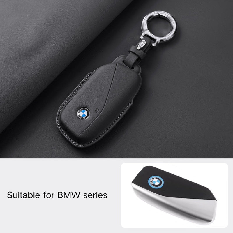 Load image into Gallery viewer, BMW Leather Car Key Fob Case Cover For 1, 2, 3, 5, 7 Series, X1, X3, X5, X6, X7, ix1, ix40, ix50, i8 - Polar Tech Australia