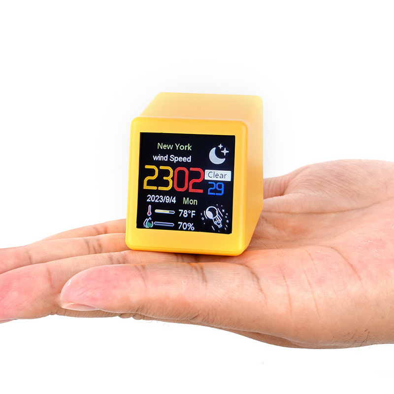 Load image into Gallery viewer, Smart Weather Station Clock WIFI Connected Weather Update Desktop Ornament - Polar Tech Australia