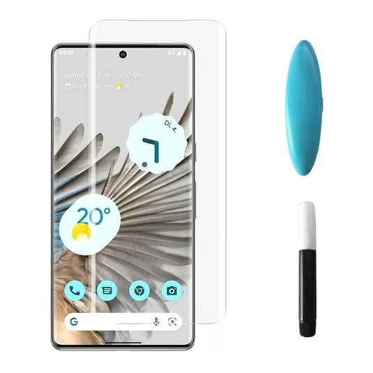 Google Pixel 7 Pro - Full Covered Curved Full Glue/Side Glue/UV Glue 9H Tempered Glass Screen Protective Protector - Polar Tech Australia