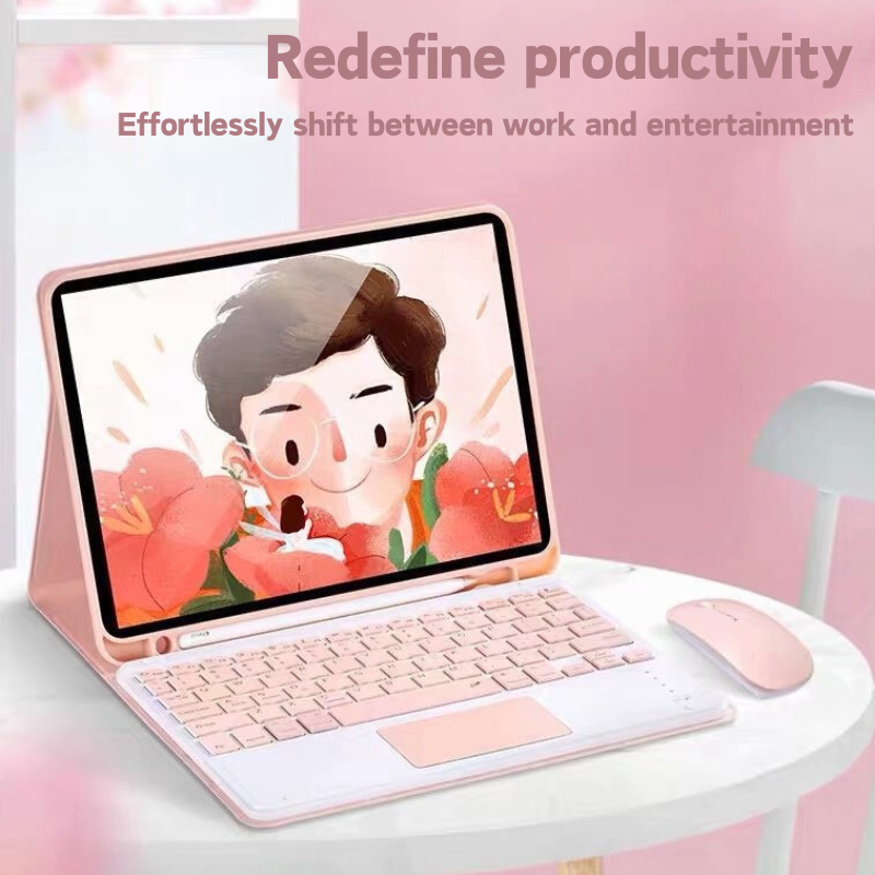 Load image into Gallery viewer, Apple iPad 5/6 9.7'' 5/6th Gen (2017/2018) Smart Wireless Keyboard Flip Case With Backlit - i-Station Mobile Phone & Electronic Device Repair and Accessories