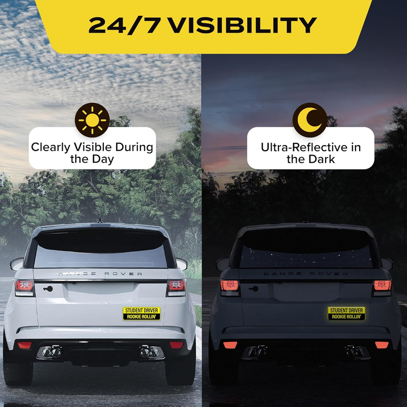 Cargue la imagen en el visor de la galería, Universal Magnetic New Driver Car Sign – Removable & Reusable Safety Sticker for Vehicles (3 Pack) - i-Station Mobile Phone & Electronic Device Repair and Accessories