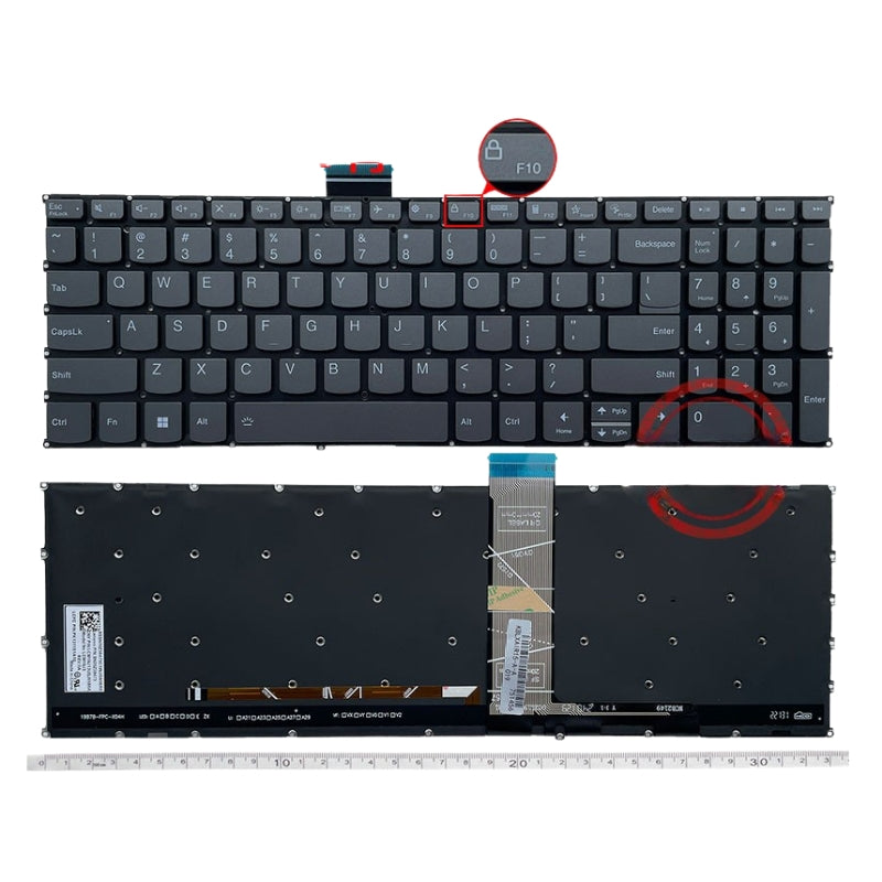 Cargue la imagen en el visor de la galería, Lenovo IdeaPad 1 15AMN7 / 15IRU7 / 15ADA7 / 15IGL7 / 15IJL7 / 15IAU7 Series - Laptop Keyboard With Backlit US Layout - Polar Tech Australia