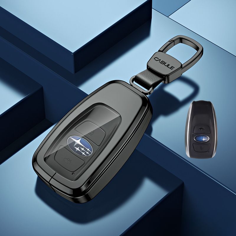 Load image into Gallery viewer, Subaru Alloy + TPU Film Protection Car Key Fob Case Cover For Outback, Forester, Impreza, WRX, XV, Crosstrek, Legacy - Polar Tech Australia