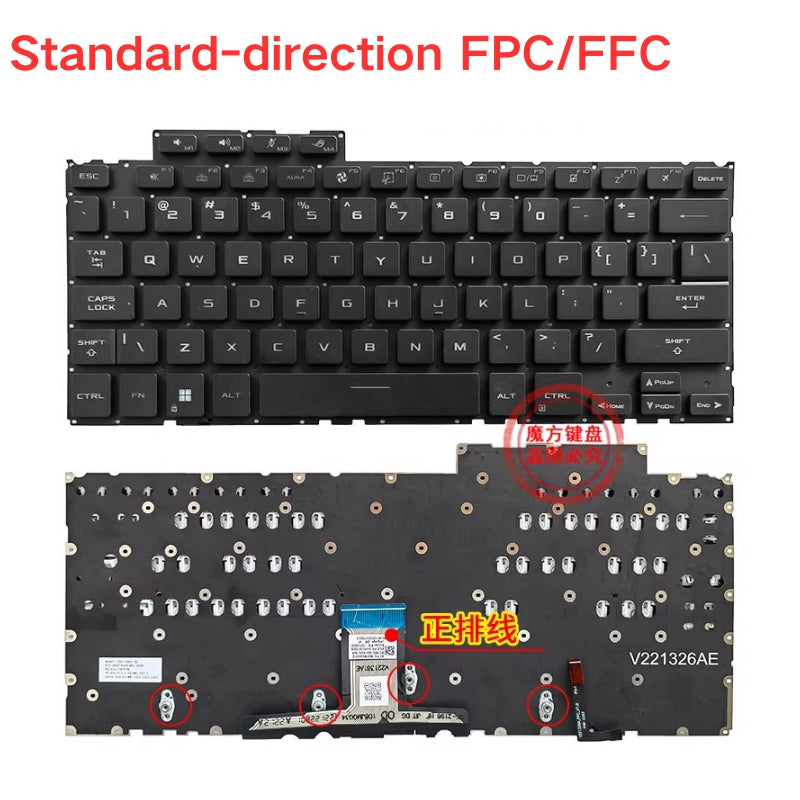 Load image into Gallery viewer, ASUS ROG Flow X13 GV302 / GV302XV / GV302XU 13.4" 13.4 Inch Series - Laptop Keyboard With Backlit US Layout - Polar Tech Australia