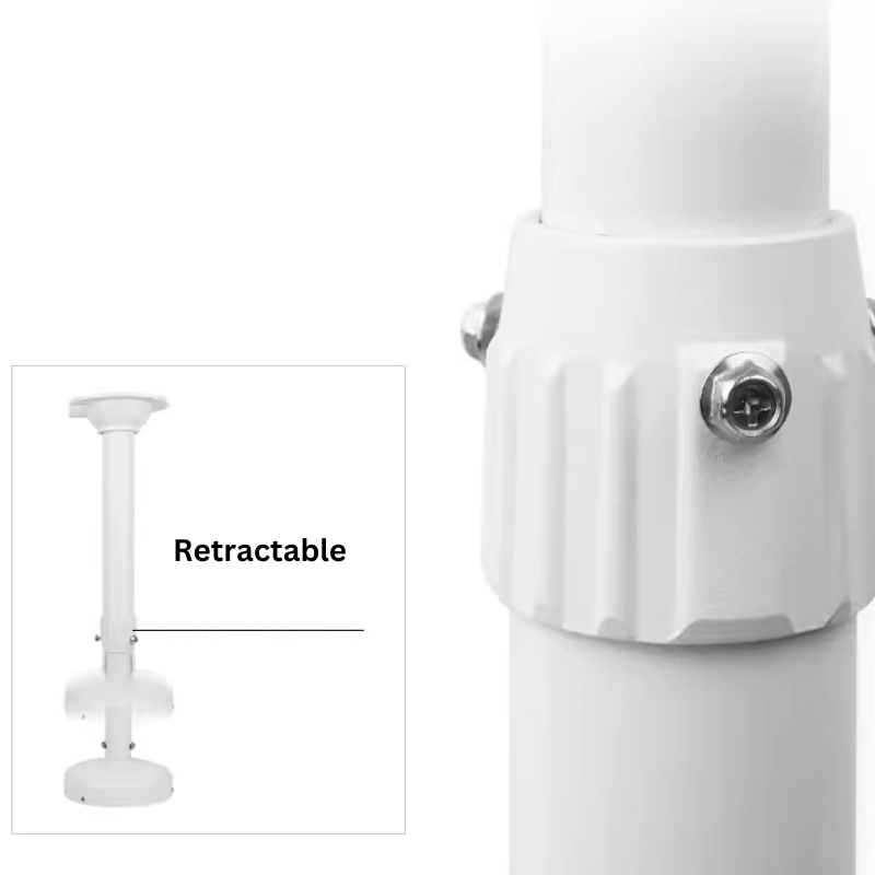 Cargue la imagen en el visor de la galería, Universal Retractable Extension Aluminium CCTV Dome Camera Wall or Ceiling Mount Bracket Holder - Polar Tech Australia