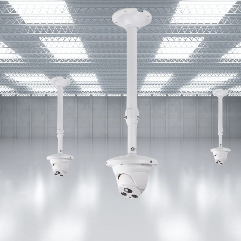 Cargue la imagen en el visor de la galería, Universal Retractable Extension Aluminium CCTV Dome Camera Wall or Ceiling Mount Bracket Holder - Polar Tech Australia