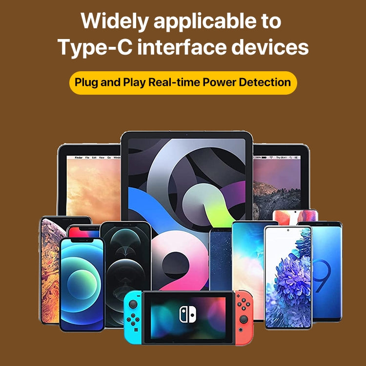 Load image into Gallery viewer, 240W Type-C Male to Type-C Female Full-featured Adapter with Digital Display - Polar Tech Australia