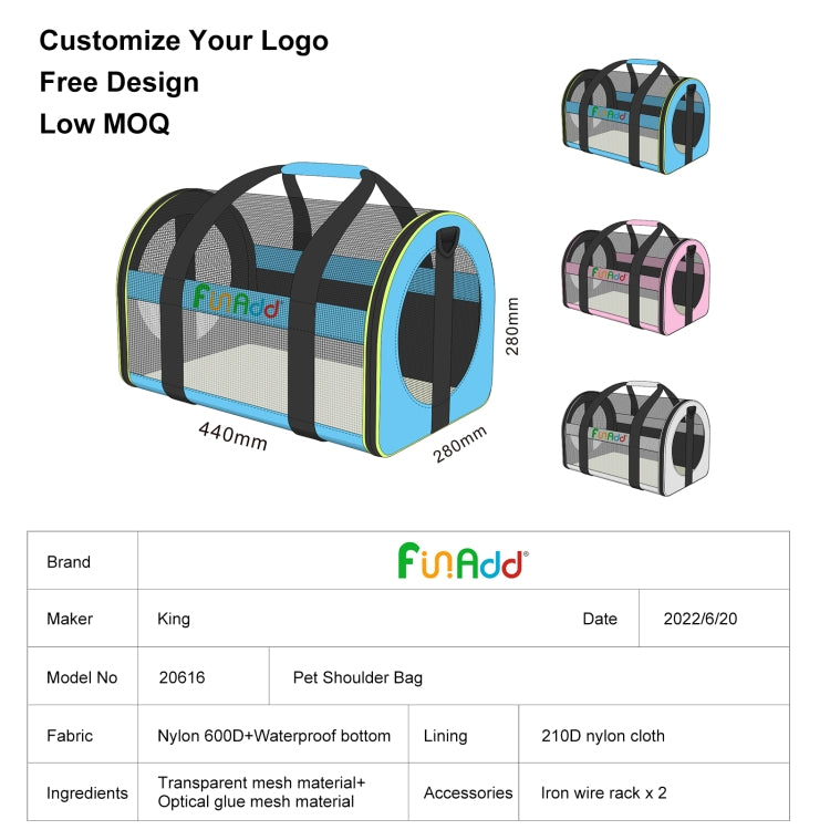 Load image into Gallery viewer, FUNADD Pet Travel Carrier Bag Shoulder Foldable Tote Bag