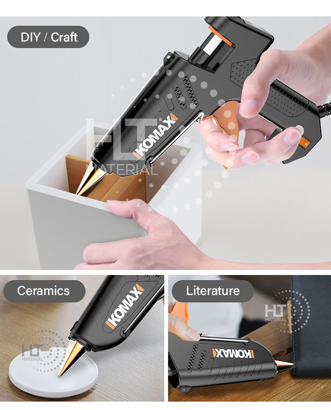 Load image into Gallery viewer, Komax 5 Adjustable Temperature 60W-180W Portable Large DIY Glue Gun + 30 x 11mm Glue Stickers - Polar Tech Australia