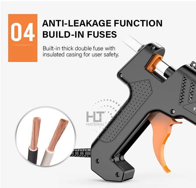 Load image into Gallery viewer, Komax 5 Adjustable Temperature 60W-180W Portable Large DIY Glue Gun + 30 x 11mm Glue Stickers - Polar Tech Australia