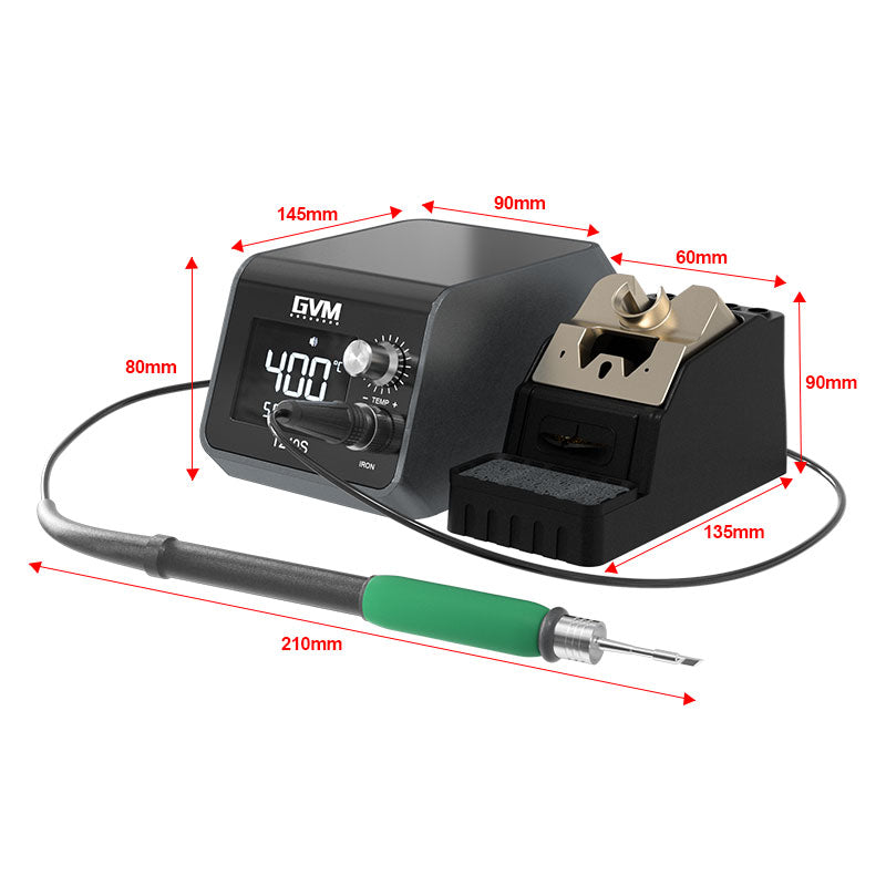 Cargue la imagen en el visor de la galería, GVM T12S Smart Soldering Station – T210S Model - Polar Tech Australia