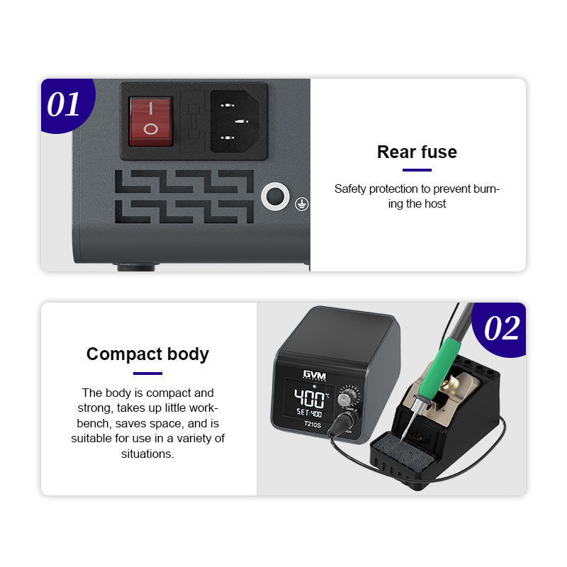 Cargue la imagen en el visor de la galería, GVM T12S Smart Soldering Station – T210S Model - Polar Tech Australia
