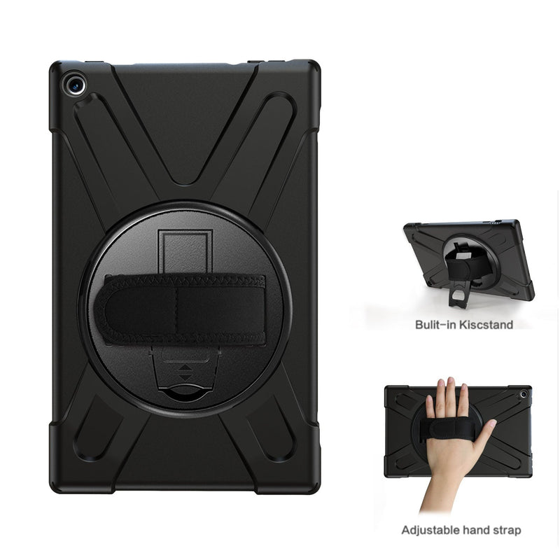Load image into Gallery viewer, Amazon Fire HD 10 2017/2019 Heavy Duty 360 Degree Rotate Stand Hand Strap Case - Polar Tech Australia