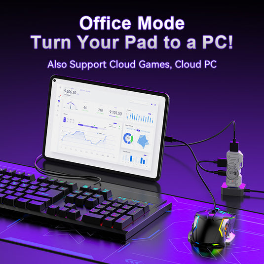 Universal For Android / IOS Mobile Phone Apple iPhone Game Tablet iPad - M9 Keyboard Mouse Adapter Converter - Polar Tech Australia