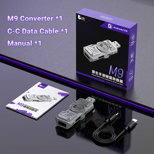 Universal For Android / IOS Mobile Phone Apple iPhone Game Tablet iPad - M9 Keyboard Mouse Adapter Converter - Polar Tech Australia