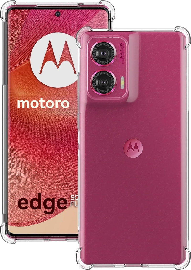 Chargez l'image dans la visionneuse de la galerie, Motorola Edge 50 Fusion - AirPillow Cushion Transparent Soft Clear TPU Four Corners Protective Case - Polar Tech Australia