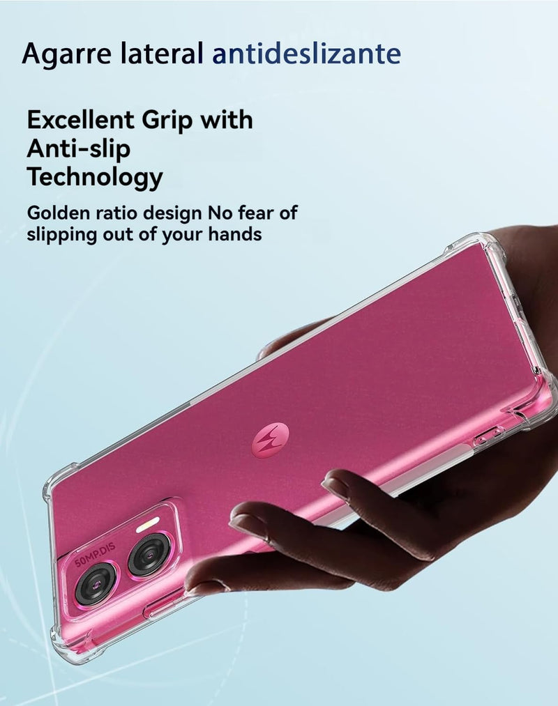 Chargez l'image dans la visionneuse de la galerie, Motorola Edge 50 Fusion - AirPillow Cushion Transparent Soft Clear TPU Four Corners Protective Case - Polar Tech Australia