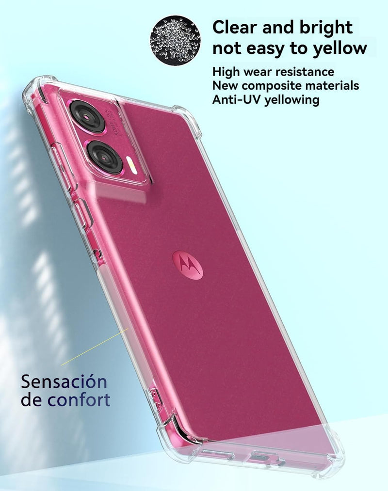 Chargez l'image dans la visionneuse de la galerie, Motorola Edge 50 Fusion - AirPillow Cushion Transparent Soft Clear TPU Four Corners Protective Case - Polar Tech Australia