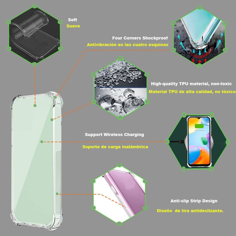 Chargez l'image dans la visionneuse de la galerie, Motorola Moto Edge 50/50 Pro - AirPillow Cushion Transparent Soft Clear TPU Four Corners Protective Case - Polar Tech Australia