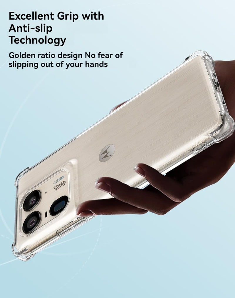 Cargue la imagen en el visor de la galería, Motorola Moto Edge 50 Ultra/X50 Ultra - AirPillow Cushion Transparent Soft Clear TPU Four Corners Protective Case - Polar Tech Australia