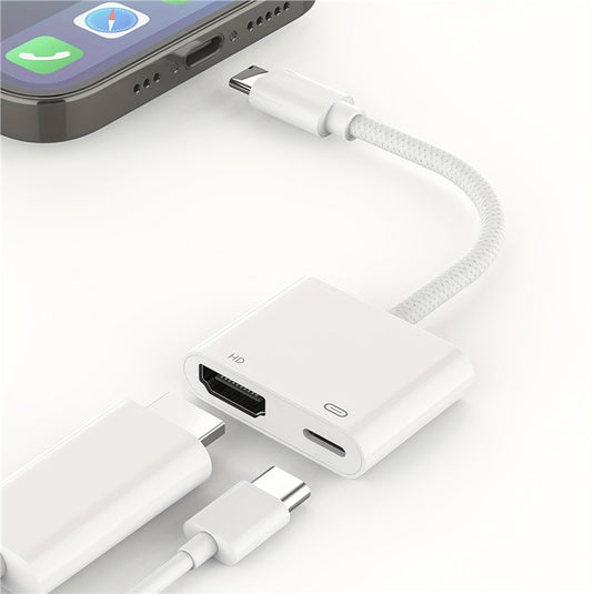 Type C / USB C to HDMI (4K@30Hz) & PD 100W Splitter Adapter - Polar Tech Australia