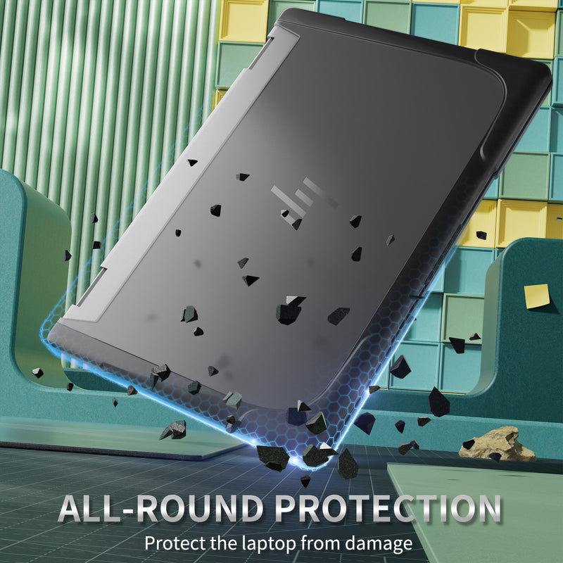 Chargez l'image dans la visionneuse de la galerie, HP ENVY X360 14 14-inch (2024) Matte Transparent Cooling Stand and Shockproof Case - Polar Tech Australia