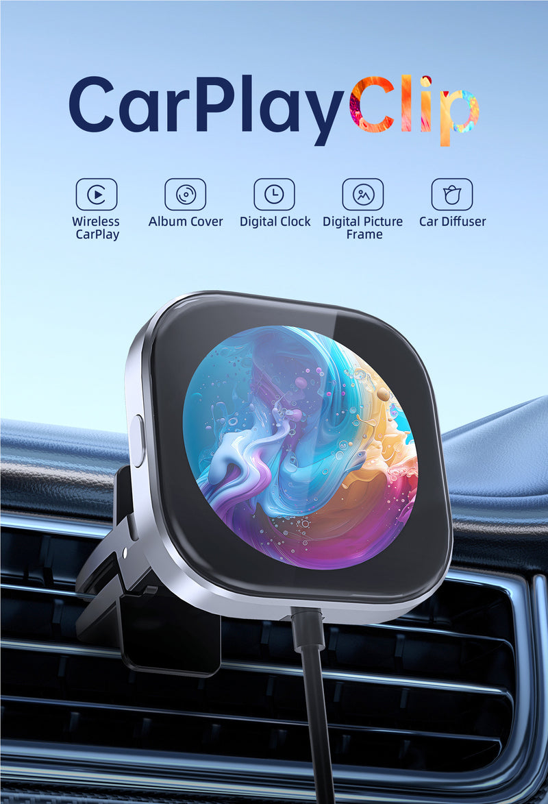 Chargez l'image dans la visionneuse de la galerie, Plug and Play Wireless CarPlay Adapter With Built-in Screen for iPhone 11/12/13/14/15/16 - Polar Tech Australia