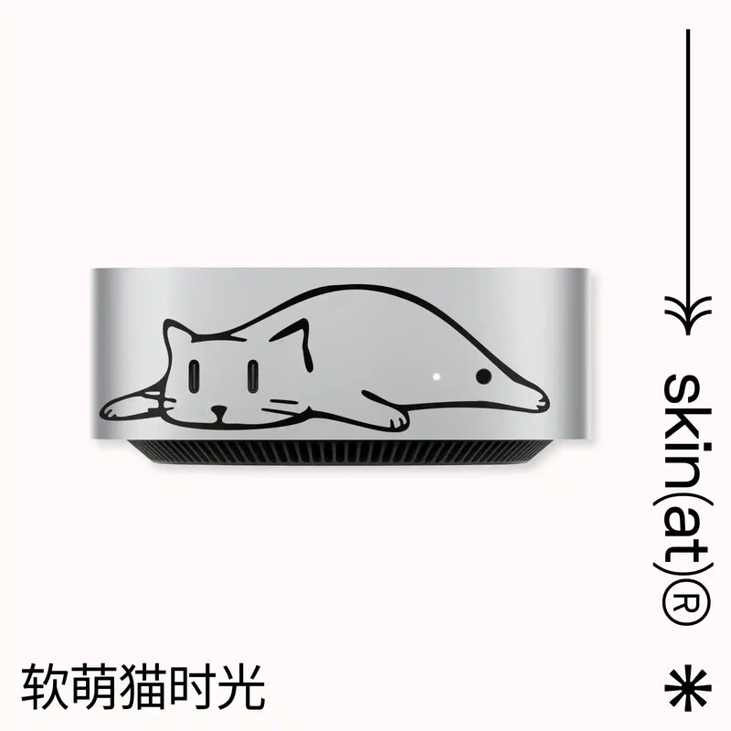 Chargez l'image dans la visionneuse de la galerie, 2024 Mac Mini M4 Desktop Protective Film, Cartoon Creative Cat and Dog Partial Stickers - Polar Tech Australia