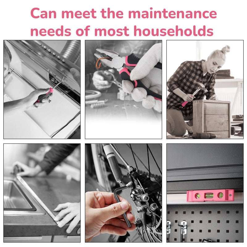 Chargez l'image dans la visionneuse de la galerie, Hi-Spec 18 in 1 General Purpose Pink Tool Home Repair Car Maintenance Tool Kits Mechanic Girl Women Tool Set - Polar Tech Australia