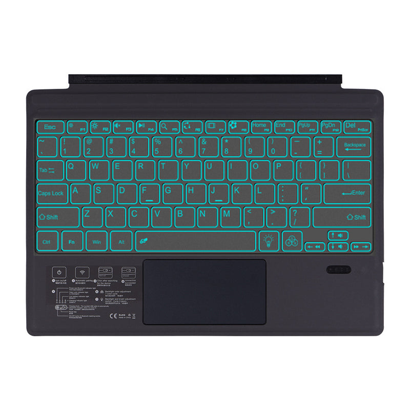 Cargue la imagen en el visor de la galería, Microsoft Surface Pro 3/4/5/6/7/7 Plus Compatible Wireless Keyboard Cover With Back light - Polar Tech Australia