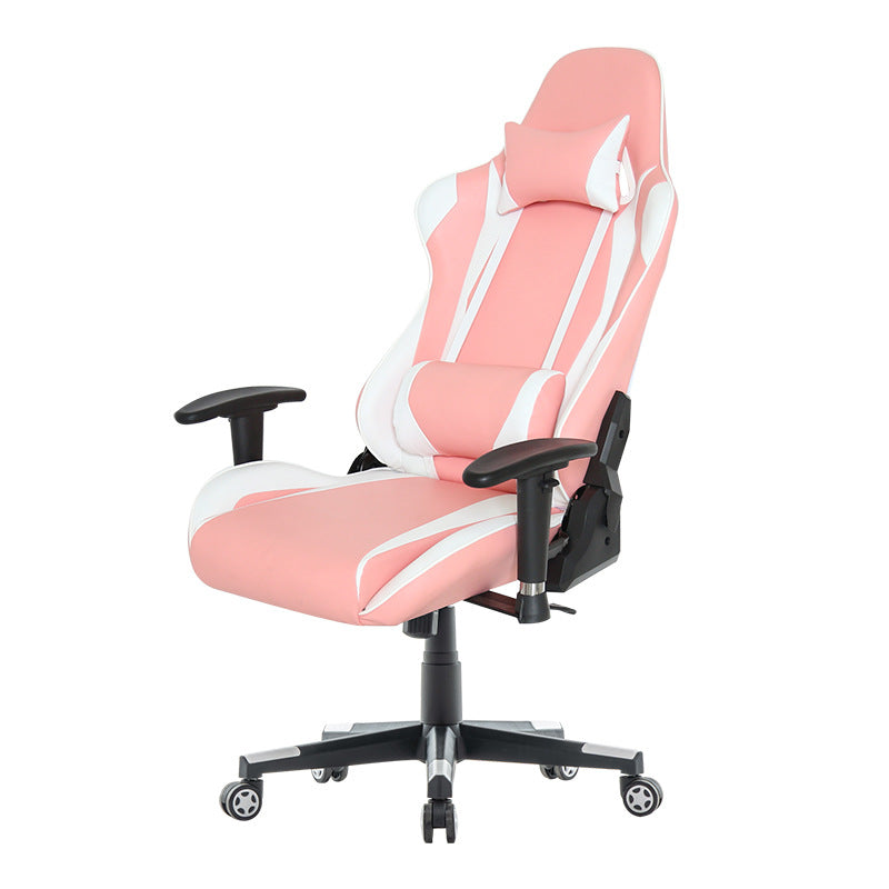 Chargez l'image dans la visionneuse de la galerie, Pink Girl PU Leather Ergonomic Designed Gaming Chair Height Adjustment Swivel Computer office Chair - Polar Tech Australia