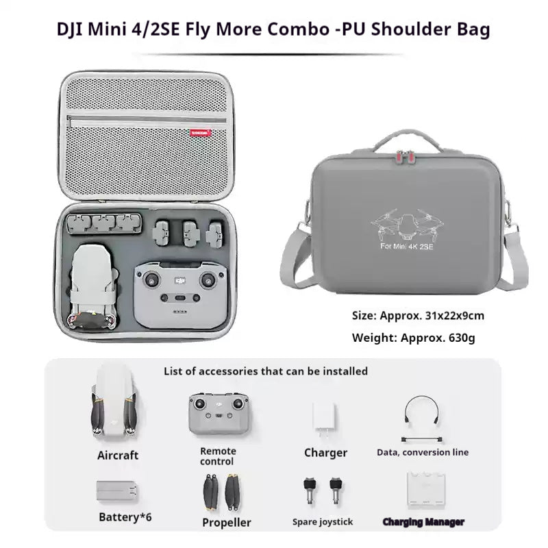 Cargue la imagen en el visor de la galería, DJI Mini 3/4 Pro/2 SE Storage Bag Portable Case - Polar Tech Australia