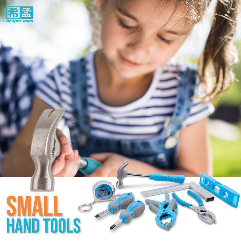 Cargue la imagen en el visor de la galería, 17 in 1 Hi-Spec Kid's Blue Tool Kit Set with DIY Hand Kid friendly Tool Set Kit Truck Case - Polar Tech Australia