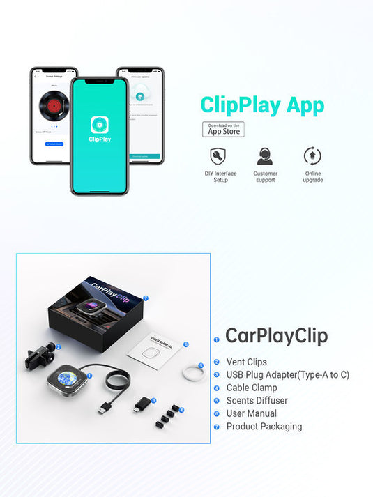 Plug and Play Wireless CarPlay Adapter With Built-in Screen for iPhone 11/12/13/14/15/16 - Polar Tech Australia