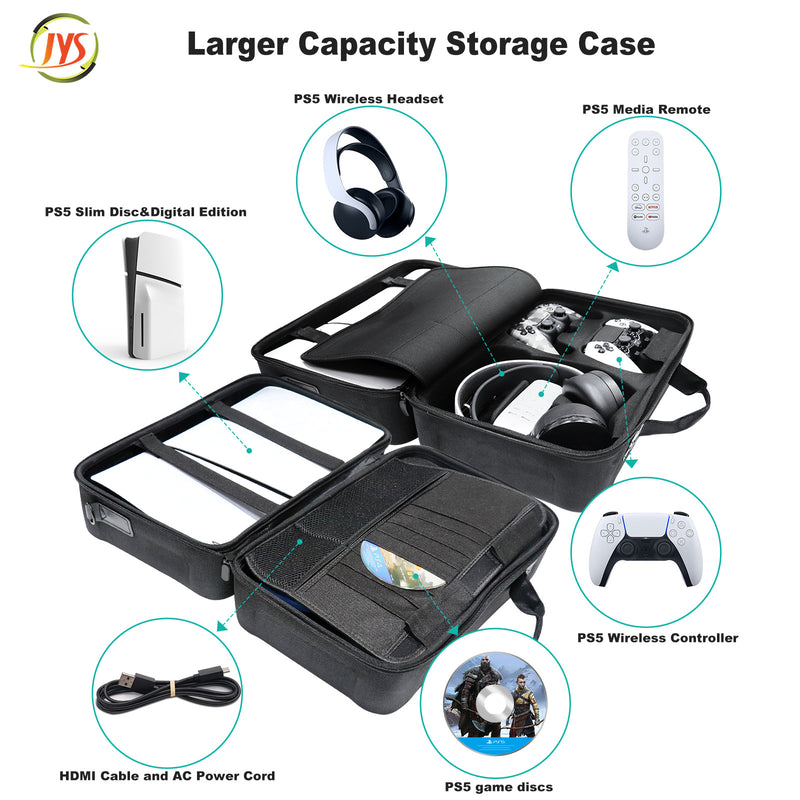 Load image into Gallery viewer, PS5 Slim Heavy Duty Storage and Protective Case Carrying Bag - Polar Tech Australia