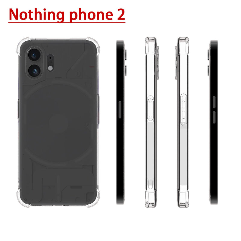 Cargue la imagen en el visor de la galería, Nothing Phone 2 - AirPillow Cushion Transparent Soft Clear TPU Four Corners Protective Case - Polar Tech Australia