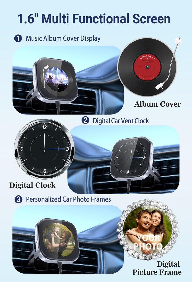 Chargez l'image dans la visionneuse de la galerie, Plug and Play Wireless CarPlay Adapter With Built-in Screen for iPhone 11/12/13/14/15/16 - Polar Tech Australia