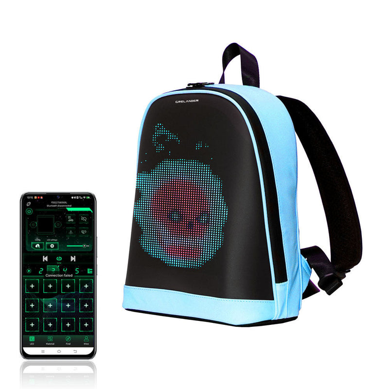 Load image into Gallery viewer, Cyberbag Pixel Art LED DIY Nylon Leather Backpack - Polar Tech Australia