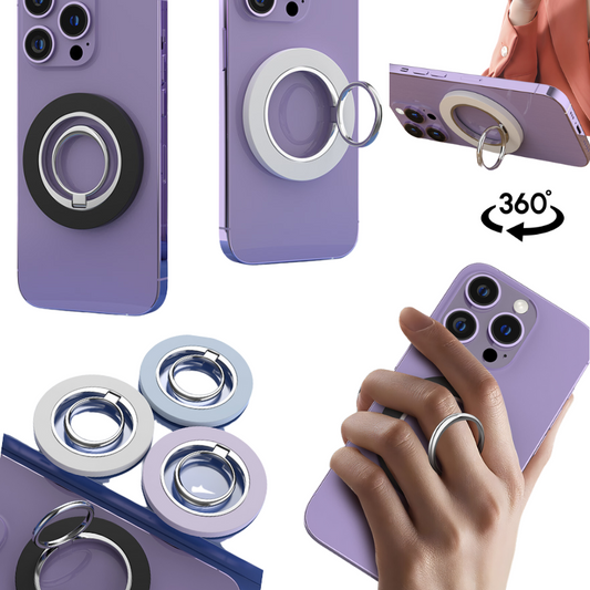 iPhone 12/13/14/15/16 -  Metal MagSafe Ring Holder Kickstand Grips 360 Rotation - Polar Tech Australia