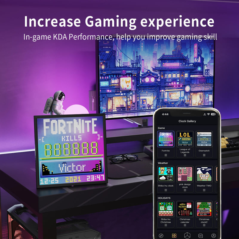 Load image into Gallery viewer, Divoom Pixoo64 64x64 Pixel Art LED Display Social Media Counter Perfect Gift - Polar Tech Australia