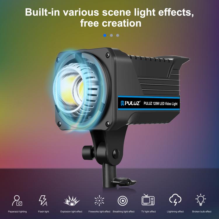 Load image into Gallery viewer, PULUZ 220V 120W Studio Video Light – Dual Colour Temperature with Built-in Cooling System & Remote Control - Polar Tech Australia