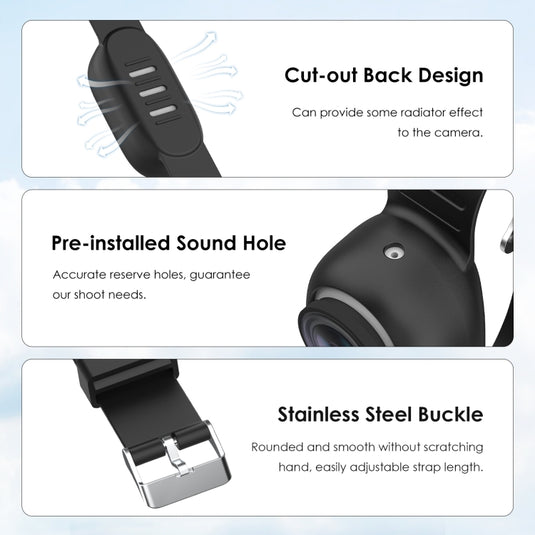 Insta360 GO 3 / GO 3S PULUZ Camera Silicone Case Wristband Bicycle Strap Extension Mount - Polar Tech Australia