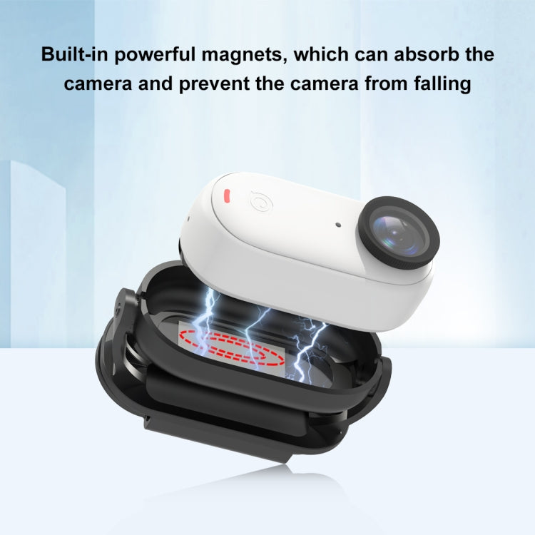 Load image into Gallery viewer, Insta360 GO3 / GO 3S PULUZ Easy Clip Hat Clip Quick Release Clamp Magnetic Frame Fixed Mount - Polar Tech Australia