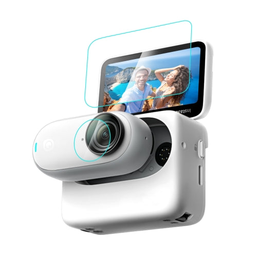 Load image into Gallery viewer, Insta360 GO 3 / GO 3S PULUZ 2 in 1 Screen and Lens Tempered Glass Film - Polar Tech Australia