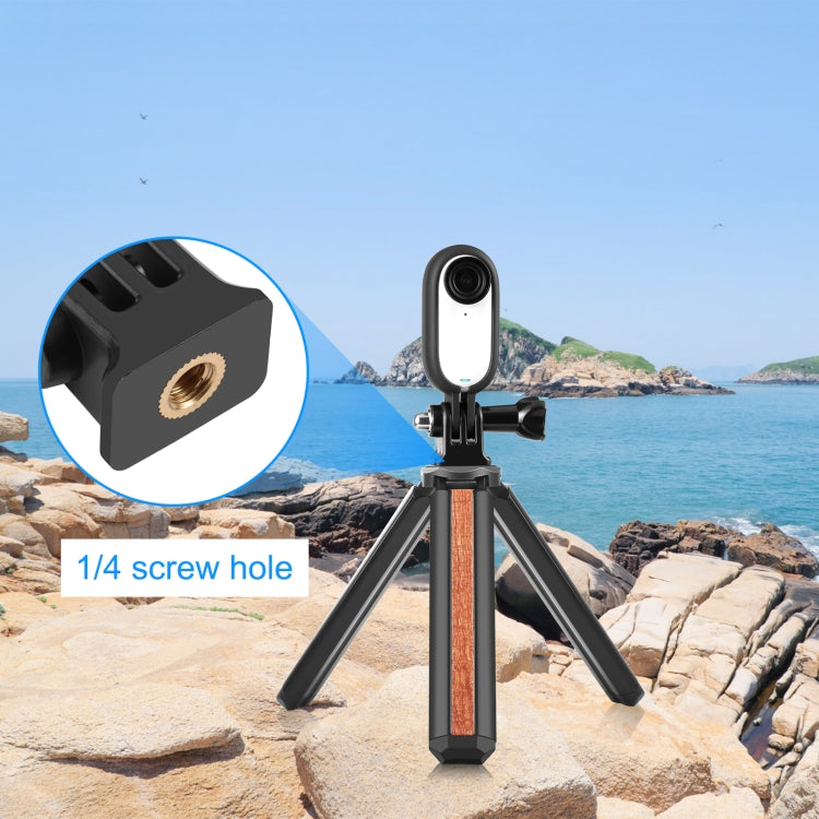 Load image into Gallery viewer, Insta360 GO 3 / GO 3S PULUZ Body Plastic Protective Frame Cage with Screw & Adapter (Black) - Polar Tech Australia