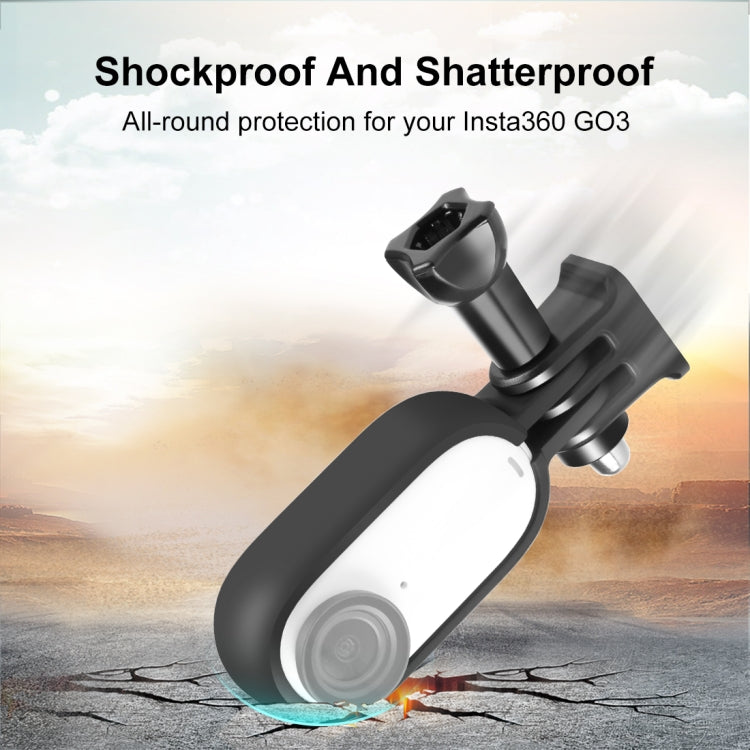 Load image into Gallery viewer, Insta360 GO 3 / GO 3S PULUZ Body Plastic Protective Frame Cage with Screw & Adapter (Black) - Polar Tech Australia